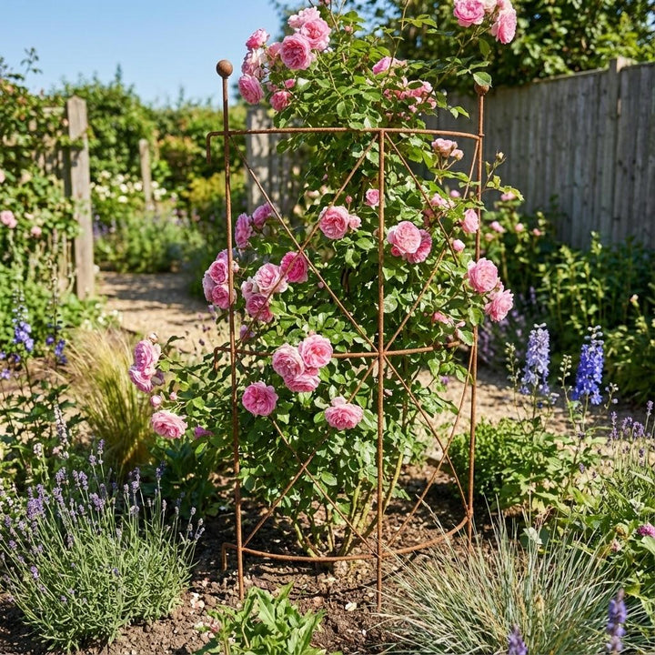 Staudenhalter aus Metall – Blumenhalter und Pflanzenstütze, 90 cm