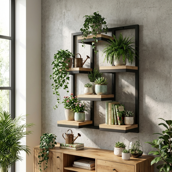 Blumenregal aus Metall – mehrstöckiges Pflanzenregal für Wand & Boden