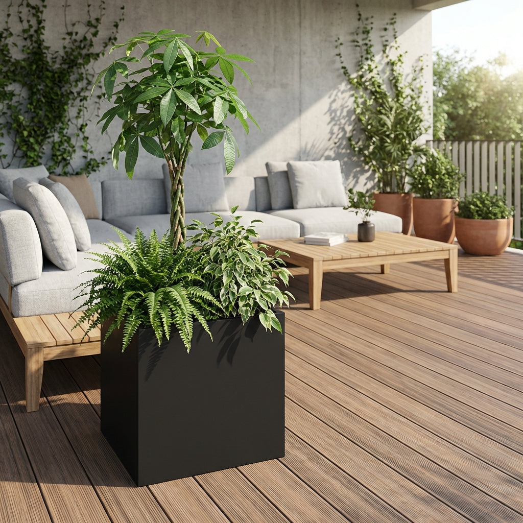 Blumentopf für Ständer – Metall Pflanzkübel für Outdoor