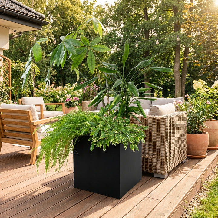Blumentopf für Ständer – Metall Pflanzkübel für Outdoor