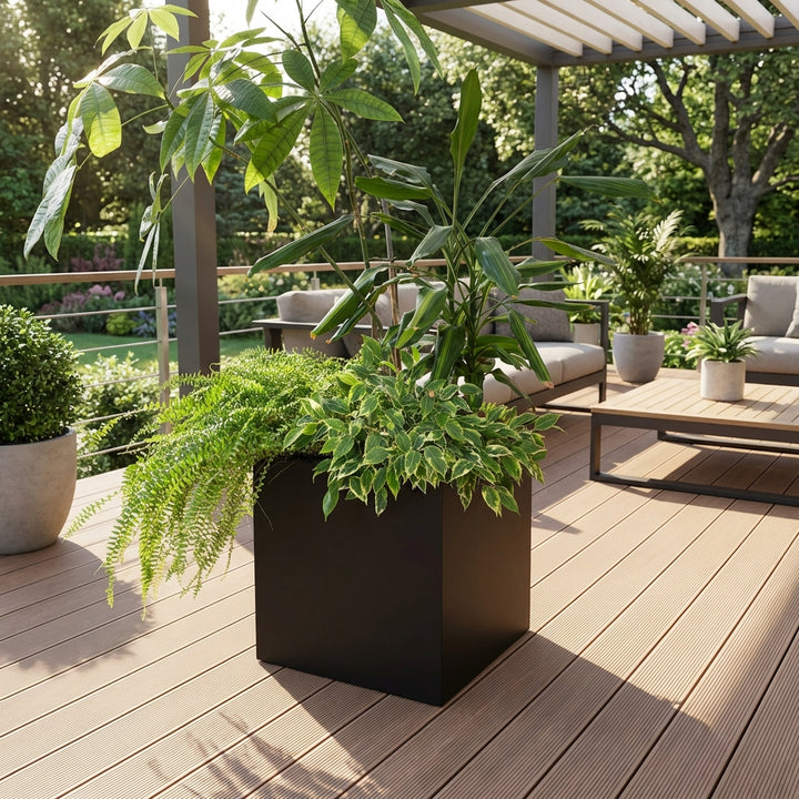Blumentopf für Ständer – Metall Pflanzkübel für Outdoor