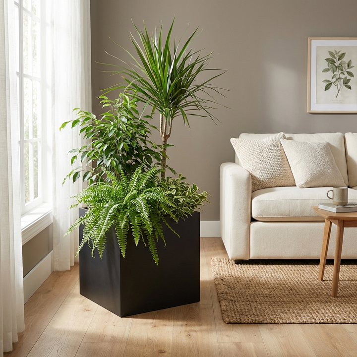 Blumentopf für Ständer – Metall Pflanzkübel für Outdoor