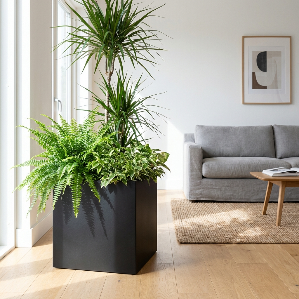 Blumentopf für Ständer – Metall Pflanzkübel für Outdoor