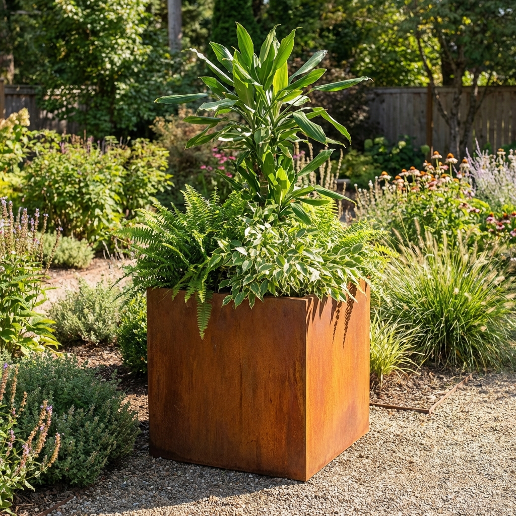 Blumentopf für Ständer – Metall Pflanzkübel für Outdoor