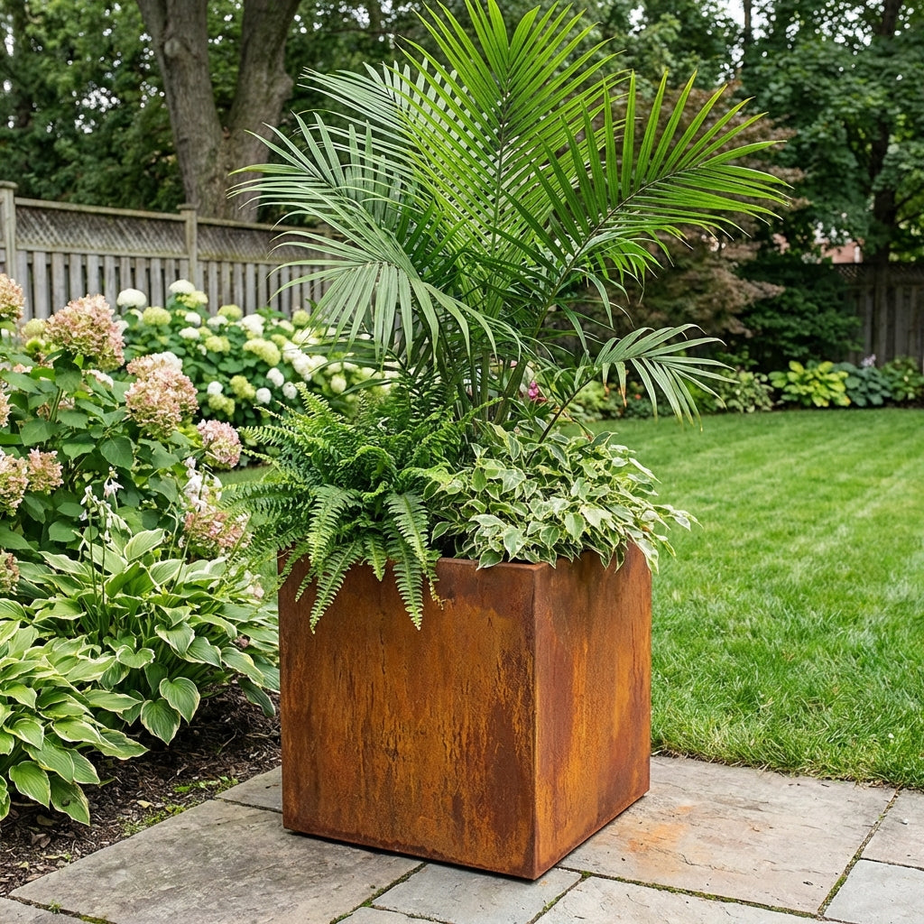 Blumentopf für Ständer – Metall Pflanzkübel für Outdoor