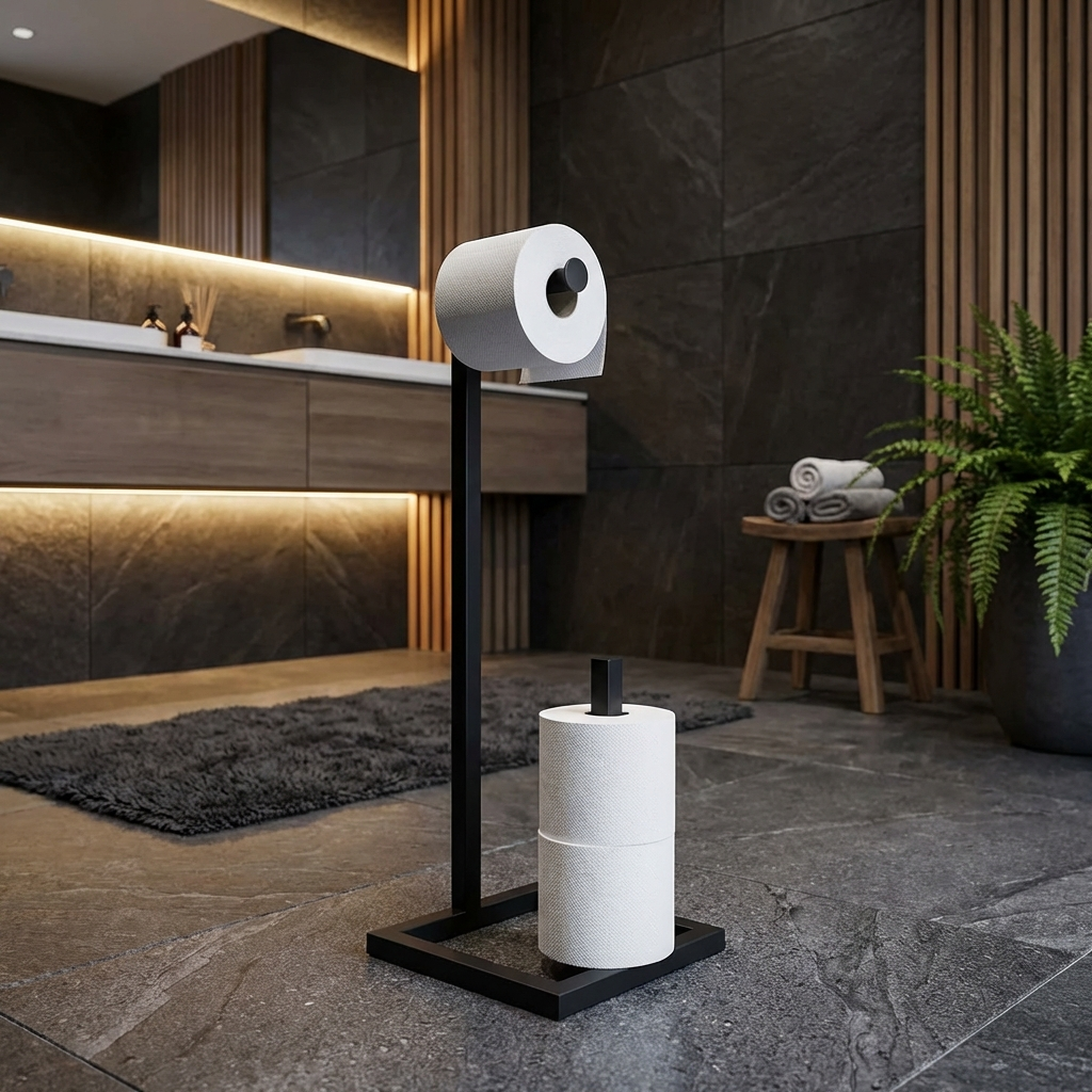 Loft Toilettenpapierständer aus Metall – Moderner Badständer im Industrial Design