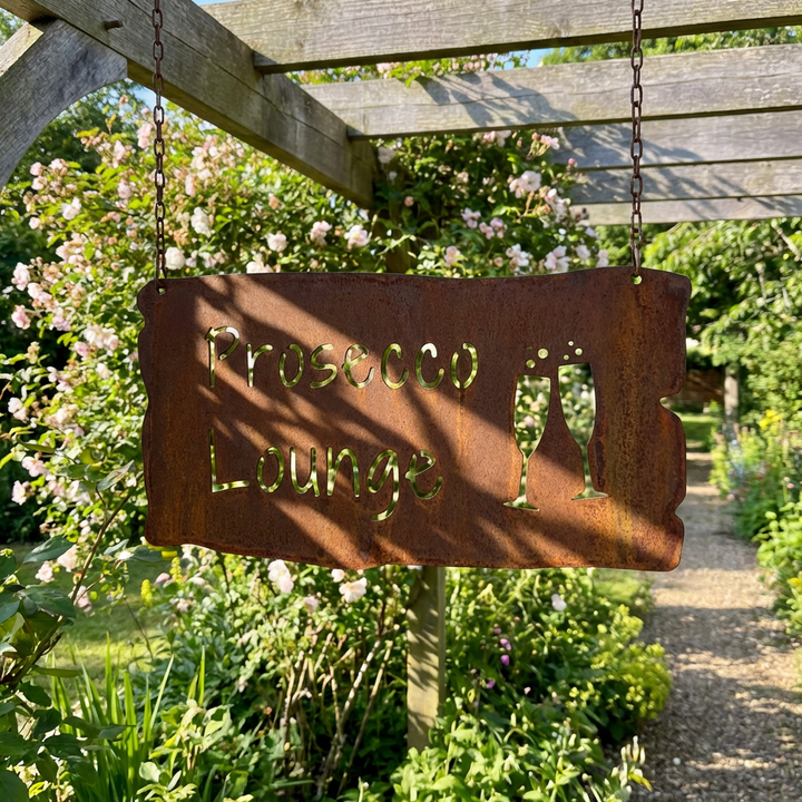 Metall Hängeschild „Prosecco Lounge“