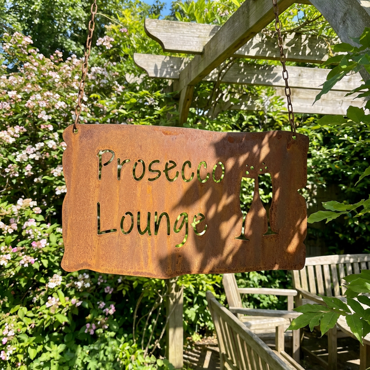 Metall Hängeschild „Prosecco Lounge“