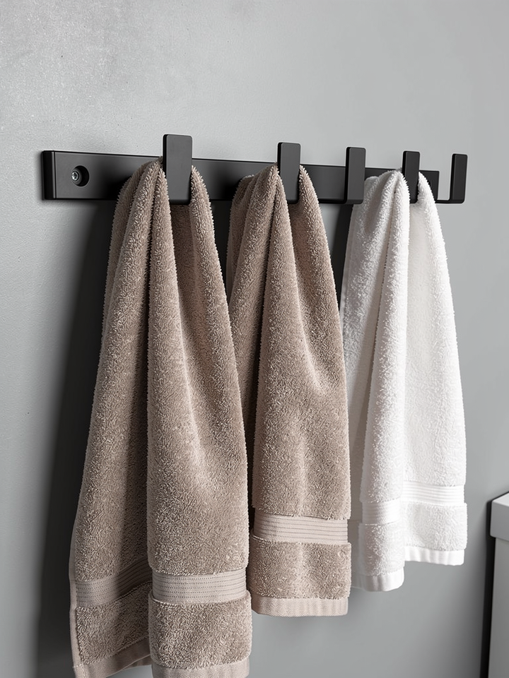 Wandgarderobe aus Metall mit 6 Haken | Verschiedene Farben | Im Loft-Stil | 69 × 5 cm