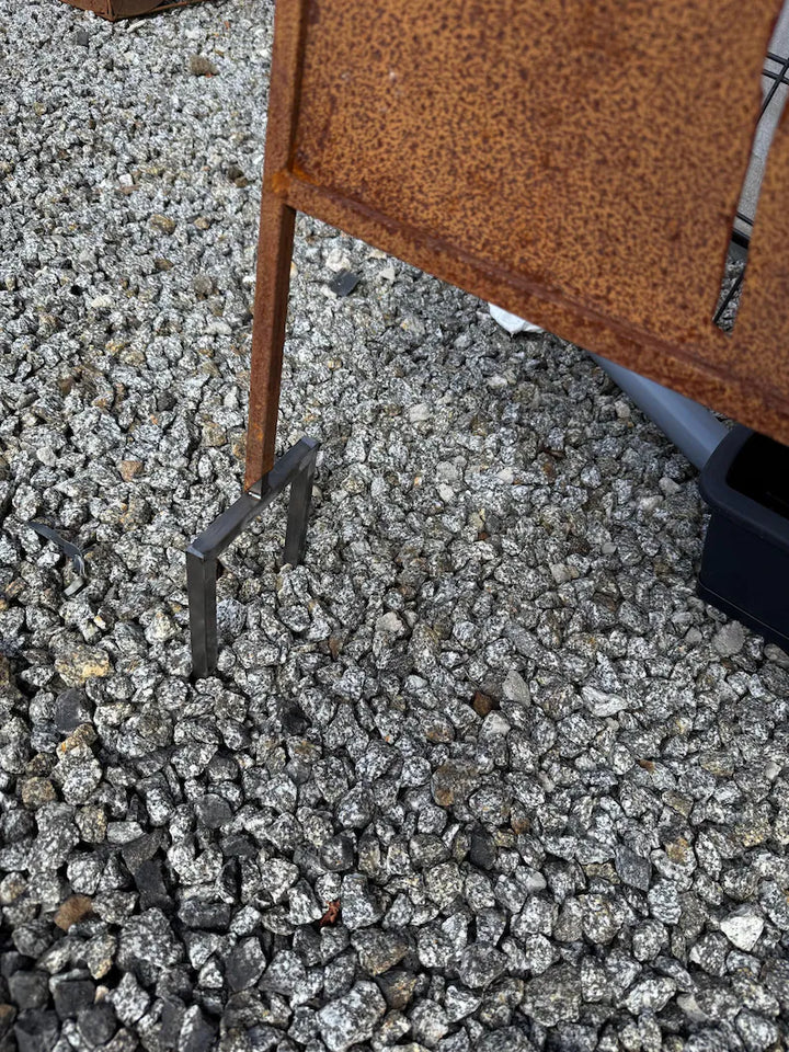 Stützfuß für Gartenpaneele – Metallhalter für Sichtschutz