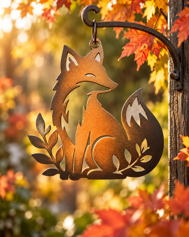 Metallanhänger FUCHS – Wald-Dekoration für Haus, Garten und Terrasse